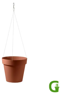 Produktbild von Central Garden Hängeampel Blumenampel mit VA-Aufhängung, 30 cm, Terracotta