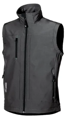 Image de Gilet Softshell Climb de U-Power, couleur : gris météorite, taille : XS
