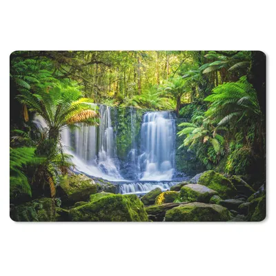 Produktbild von MuchoWow® Mauspad Mousepad Dschungel - Wasserfall - Australien - Pflanzen - Natur 27x18 cm - Mousepads - Maus Mat - Pad - Mausunterlage - Büroartikel - Desk Matten