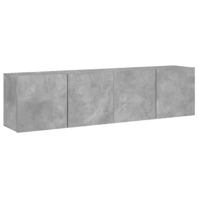 Produktbild von TV-Wandschränke 2 Stk. Betongrau 80x30x41 cm