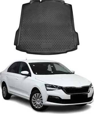 Obrázok produktu pre Rohož do batožinového priestoru pre Škoda Rapid Limo 2017-2019 gumová TPE čierna