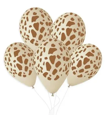 Zdjęcie produktu dla Balony żyrafa latte 33cm 50szt - Gemar