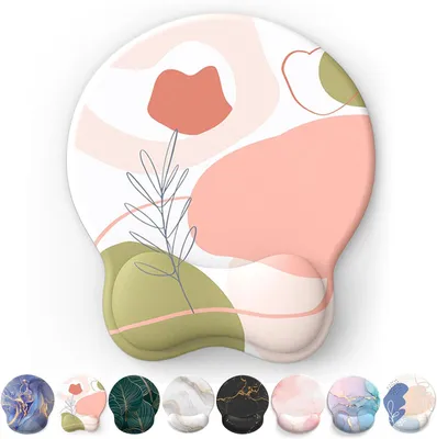 Produktbild von Ergonomische Mauspad, Gelkissen, Handballenauflage, Antirutsch PolyurethanUnterseite, Rosa
