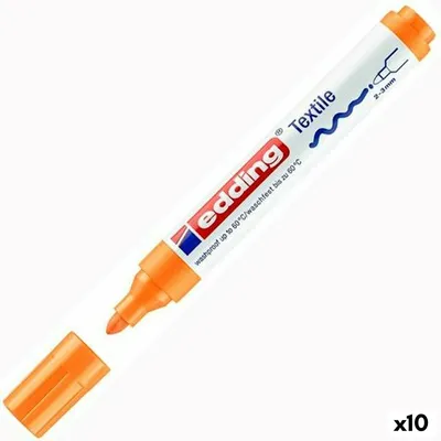 Image de Stylo feutre edding 4500 textile rond 2-3mm néon ou | Boîte de 10 pièces
