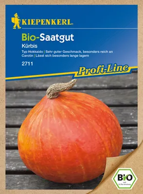 Produktbild von Hokkaidokürbis | Hokkaidokürbissamen von Kiepenkerl [MHD 01/2024]