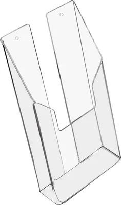 Immagine prodotto di HMF 46841 Portadepliant da parete in acrilico, formato DIN A6 verticale, 11 x 20 x 3,5 cm, trasparente