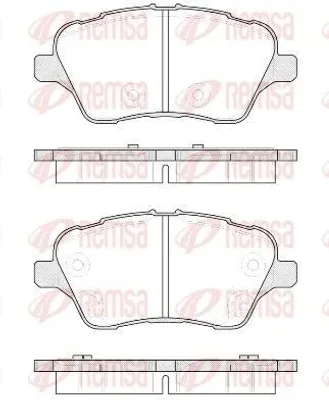 Produktbild von REMSA Bremsbeläge Satz Vorne Bremsklötze für FORD Fiesta Mk6 Schrägheck (JA8, JR8) 1514.00