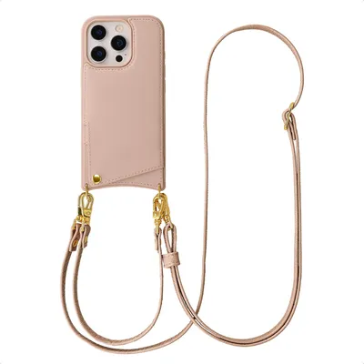 Produktbild von Selencia Nova HandyHülle mit Kordel und Kartenhalter iPhone 16 Pro - Dusty Rose