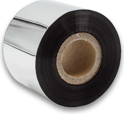 Produktbild von vhbw Thermotransfer-Band kompatibel mit TSC TTP-247, TTP-246M Plus, TTP-268M Drucker Etikettendrucker, Wischfest, 50 mm x 300 m, Wachs-Plus Schwarz