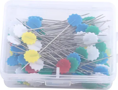Imagen del producto de 100 piezas de alfileres para costura y quilting, ideales para proyectos de manualidades