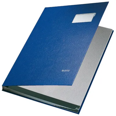 Image de Leitz 5701-00-35 5701 Fardes à signatures - 10 compartiments, PP contrecollé, bleu