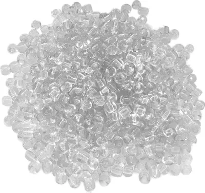 Zdjęcie produktu dla Koraliki szklane - Typ "Rocailles" - 400 sztuk - 4 mm - Białe