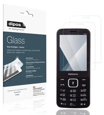 Immagine prodotto di 2x Pellicola Protettiva per Karbonn K880 Protezione Vetro Flessibile 9H dipos
