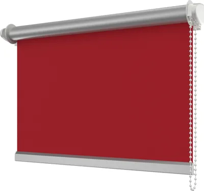 Produktbild von Interdeco Klemmfix Seitenzugrollo / Thermorollo und Verdunkelungsrollo Rot (3011), Typ SZ3, Breite x Höhe 98,5 x 175 cm