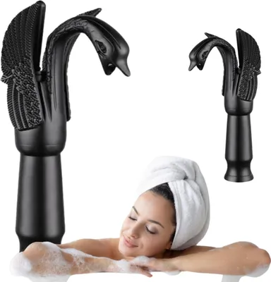 Produktbild von Silla | Wasserhahn Bad - Schwarz - Retro - Spültischarmatur - 28,5 cm Höhe - Einhebelmischer