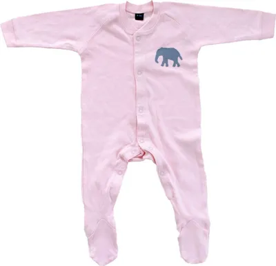 Produktbild von Body Baby Miniblings Kind Strampler Babybody Langarm rosa 0-3 Monate Elefant