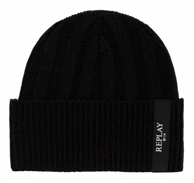 Produktbild von REPLAY Mütze Beanie Black schwarz