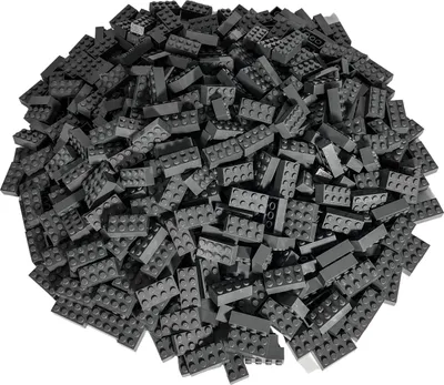 Produktbild von LEGO® 2x4 Steine Bausteine Dunkelgrau - 3001 NEU! Menge 50x