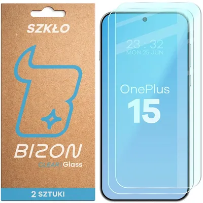 Produktbild von 2x Gehärtetes Glas für OnePlus 15, Bizon Glass Clear Duo