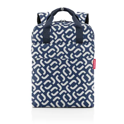 Produktbild von reisenthel allday backpack M, Rucksack, Freizeitrucksack, Tasche Handgepäck, Signature Navy, 15 L, EJ4073