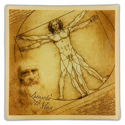 Produktbild von Carmani da Vinci Dekorativer Teller Vitruvianischer Mensch