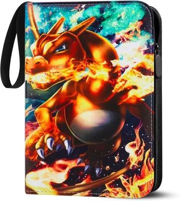 Produktbild von Pokémon Sammelalbum für Pokemon 900 Karten Groß, 9 pocket Album Heft für Pokemon Karten zum sammeln und tauschen,Sammelkarten Album mit 50pcs
