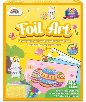 Produktbild von Bastelset Einhorn Prinzessin Folien-Spaß für Mädchen 4-9 Jahre, Kreativ-Set mit 10 Bildern