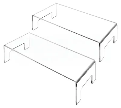 Acryl-Displayset 2er-Pack, 17,5x8x7 cm, transparent