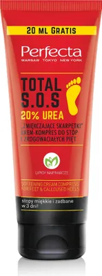 Produktbild von PERFECTA Total S.O.S 20% Urea erweichende Sockencreme-Komplex für Füße und schwielige Fersen 120ml