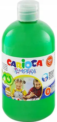 Produktbild von Carioca Temperafarbe Grün 500ml für Kinder