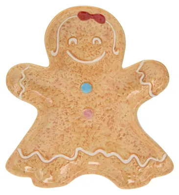 Produktbild von Servierplatte COOKIE, Lebkuchenfigur, 22 x 19 cm