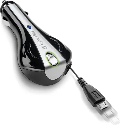 Produktbild von Cellularline Roller Car Charger - Micro USB, Auto, Zigarettenanzünder, 1 m, Schwarz