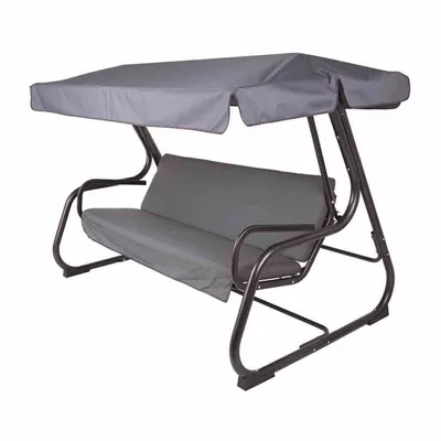 Image de Balancelle Parma anthracite/gris avec fonction lit