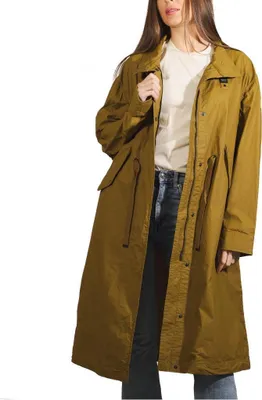 Produktbild von Blauer Jacke mit erhöhtem Kragen in Kaki – L