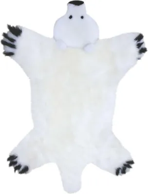 Produktbild von Heitmann Felle Lammfell Motiv 'Eisbär' naturweiß, Größe ca. 130 x 80 cm 1206