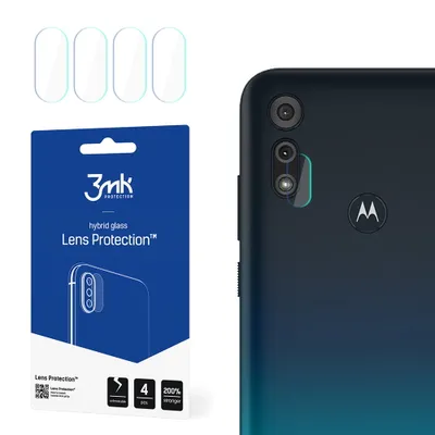 Produktbild von 3mk Hybridglas Lens Protection für Motorola Moto E6s Kamera Objektiv Kameralinse 0,16mm 6H (4 Stück)