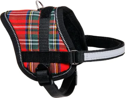 Image de Karlie Teeny Weeny Harnais pour chiots et petits chiens, Couleur:rouge à carreaux, Taille:26 - 35cm x 15mm