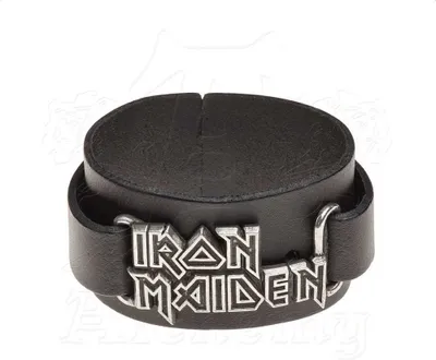 Produktbild von Iron Maiden - Lederarmband Logo für Herren/Damen Uni RO8826 (Einheitsgröße) (Schwarz)