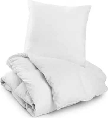Obrázek produktu pro Peřina celoroční peřina 140 x 200 cm peřina - přikrývky teplá přikrývka bílá sada: Bílá přikrývka s polštářem 80X80