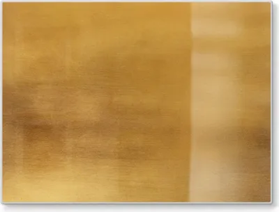 Produktbild von DEQORI Schneidebrett Glas 40x30 cm 'Gebürstetes Goldblech' Schneideplatte groß