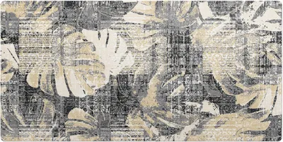 Obrázek produktu pro Retro Vintage Listy – Podložka na stůl – Psací podložka – 100x50 cm – Kancelářská podložka – Ochranná podložka – Protiskluzová podložka