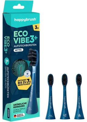 Immagine prodotto di happybrush HAV3DEO happybrush ECO VIBE 3+ spazzole Ocean