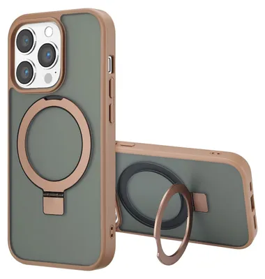 Immagine prodotto di Accezz Ring Stand Backcover con MagSafe iPhone 14 Pro - Marrone