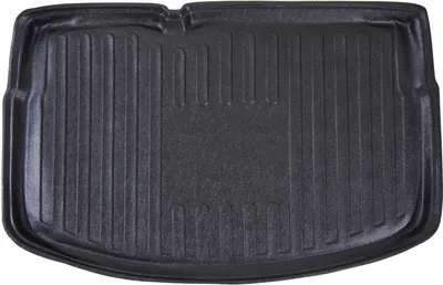 Produktbild von SCOUTT | Kofferraumwanne Laderaumwanne Kompatibel mit Citroen C3 5D Hatchback ab 2010 (Standardreserve), mit Hoher Rand, Kofferraum-Schutzmatte, Geriffelt, Aufrollbar, Schwarz