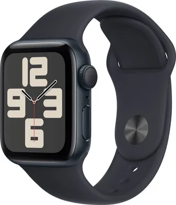 Produktbild von Watch SE GPS, 40 mm Aluminiumgehäuse Mitternacht, Sportarmband Mitternacht – S/M