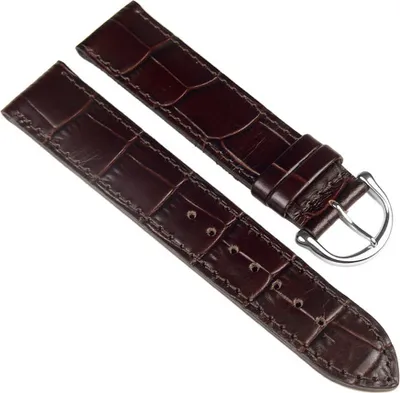 Produktbild von Maurice Lacroix Louisiana Optik Uhrenarmband Leder braun 19mm 19971S