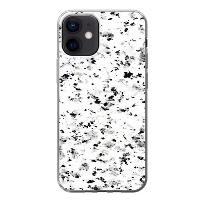 Produktbild von MuchoWow® Handyhülle Schutzhülle Hülle für iPhone 12 Marmor - Punkte - Weiß Silikon Softcase Handy Hülle - Schutzhülle
