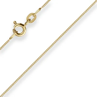 Produktbild von 0,8mm Panzerkette Goldkette Collier Halskette aus 585 Gold Gelbgold 50cm