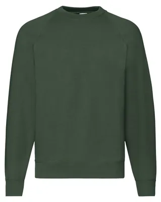 Produktbild von Fruit of the Loom - "Classic" Sweatshirt für Herren Raglanärmel FK2535 (L) (Flaschengrün)