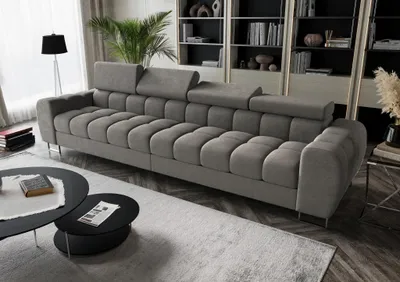 Produktbild von Big Sofa Sofa 4-Sitzer BASTIEN Megasofa in Stoff Moly Dunkelgrau